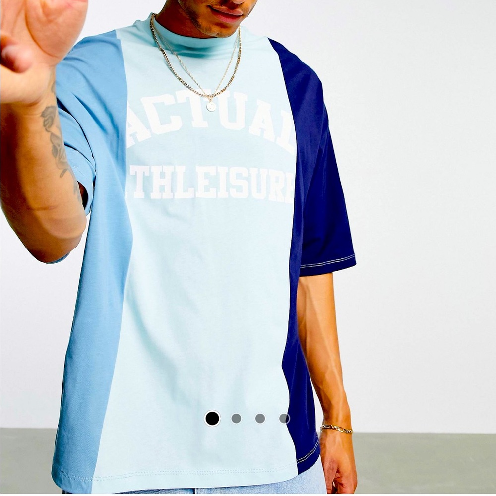 Asos Oversized Color Blocking Sweatsuit (T Shirt … - image 1